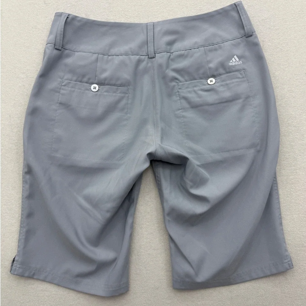Adidas Golf Shorts Womens 6 Grey Climalite Performance Bermuda‎ Athletic